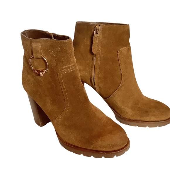 Tory Burch Sofia Suede Lug Sole Bootie - Picture 6 of 11